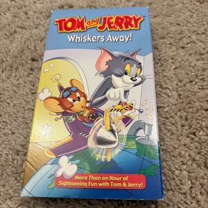 Tom and Jerry Whiskers Away VHS Video Cassette Tape Cartoon Kids Family Fun